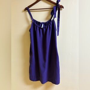 Old Navy Deep Purple Tie Shoulder Bow  Dress Size S Small Pre-Loved CuTe!!!